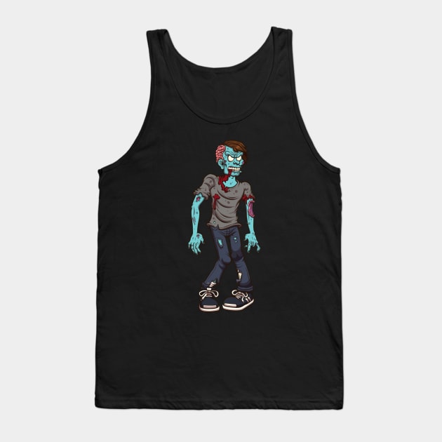 Zombie Tank Top by TheMaskedTooner